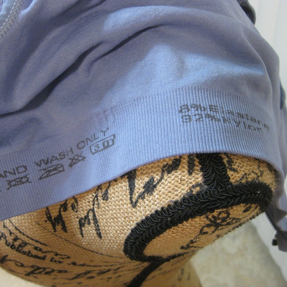 NWOT blue zip front sports bra M med - Picture 6 of 6